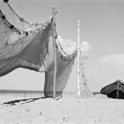Czółna, sieci, Morze Bałtyckie, 1949 r