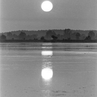 Przeręb, wschód słońca, V 1957 r